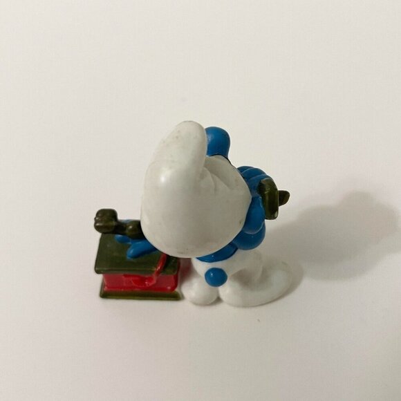 Vintage 1980 Smurfs Telephone Smurf Phone Figure Toy - Picture 10 of 12